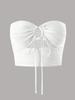 Tube Top Phumee Drawstring  Cut Out Strapless A2100