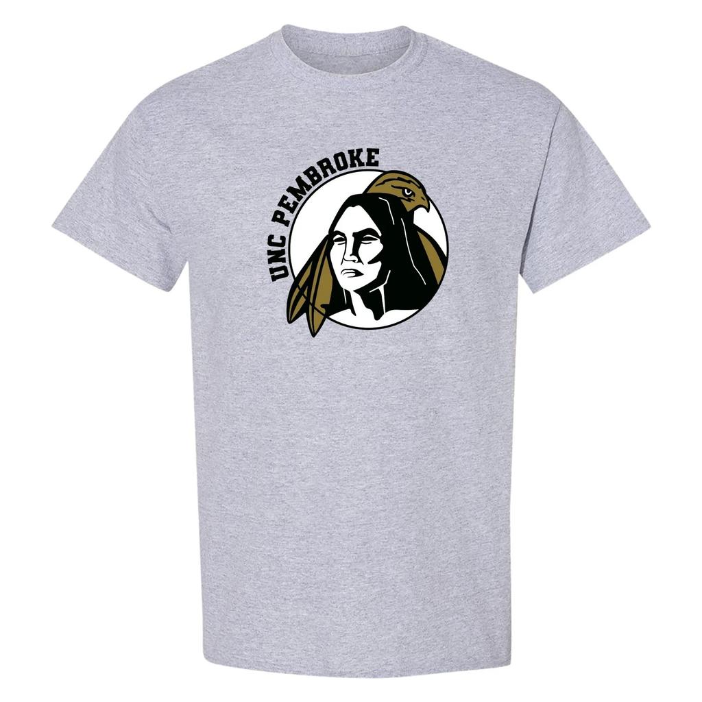 UNC Pembroke Primary Logo T-Shirt - Sport Grey