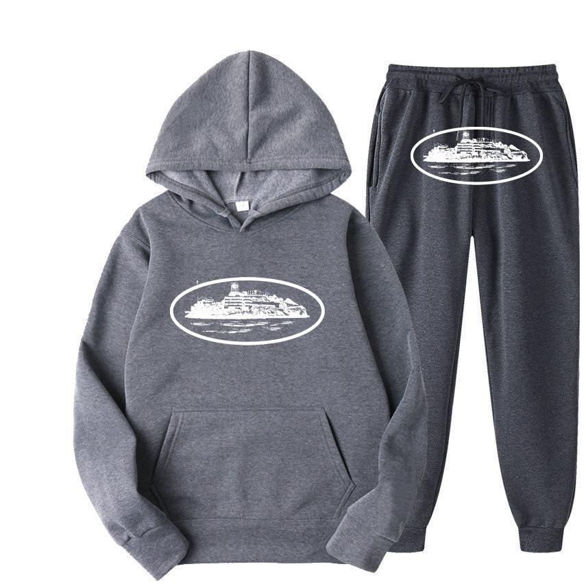 Trendy Street Loose Hoodie Set Brand Hip Hop Skateboarding Casual Men's