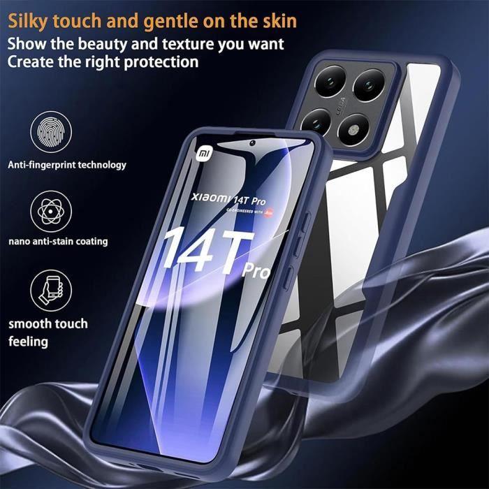 Case for Xiaomi 14T Pro, Full Front and Back Double-Sided Protection - Navy Blue