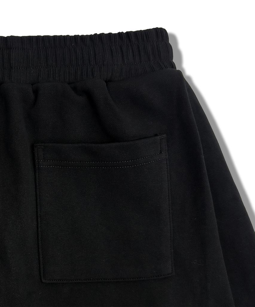RAYFIKERS Side One-Pleat Sweat Shorts Mq7Pu489_Black