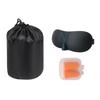 Memory Foam Travel Pillow Neck Head Support Cushion + Carry Bag Ear Plugs & Mask