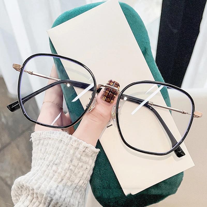 Fashion Trend Minus Diopter Myopia Glasses for Women Men Retro Square Frame Near-sighted Prescription Eyewear Diopter 0 TO -4.0