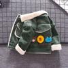 Winter Boys' Plush and Thick Cartoon Fashionable Versatile Comfortable Jacket