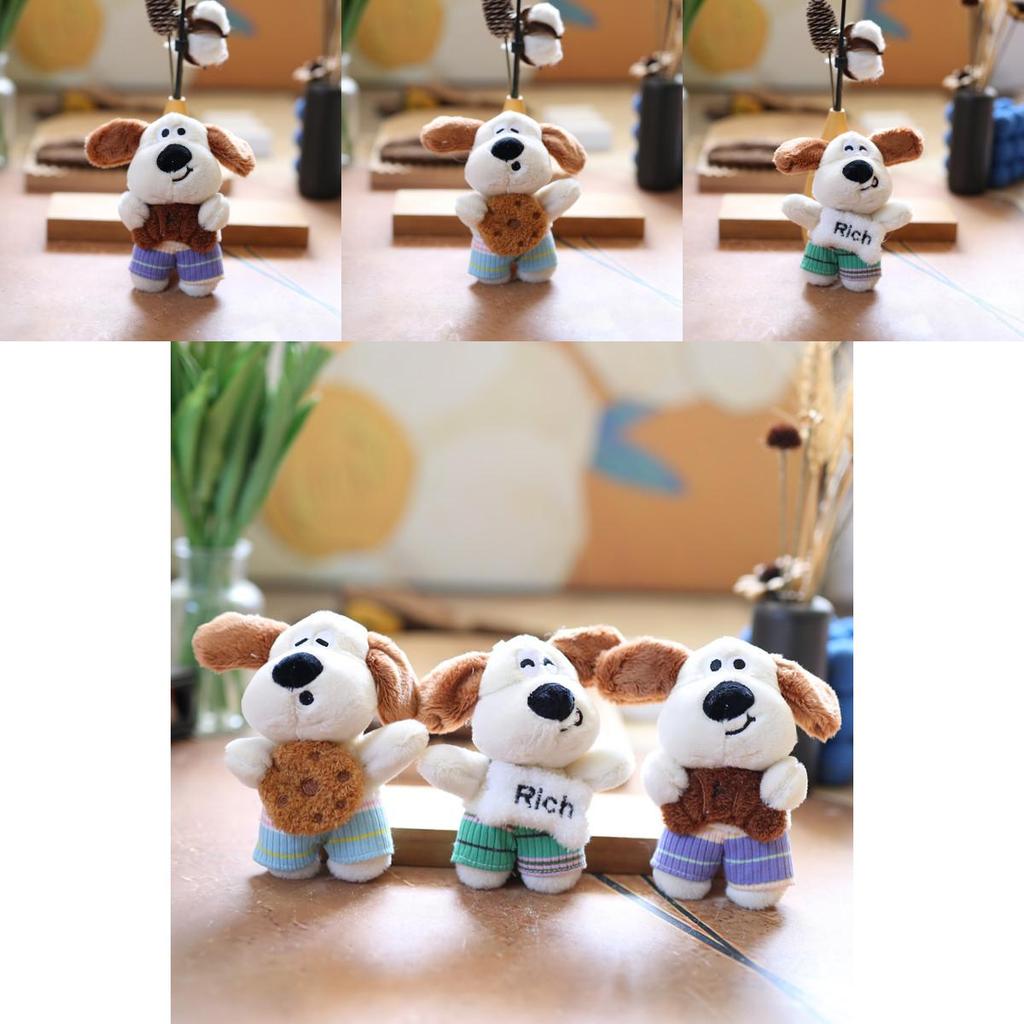 Chaveiro de Cachorro de Pelúcia Super Macio para Crianças e Decoração de Bolsa