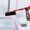 2 in 1 Snow Brush Multifunctional Lightweight   Angle Ice Scraper with Ergonomic Grip for Vehicle