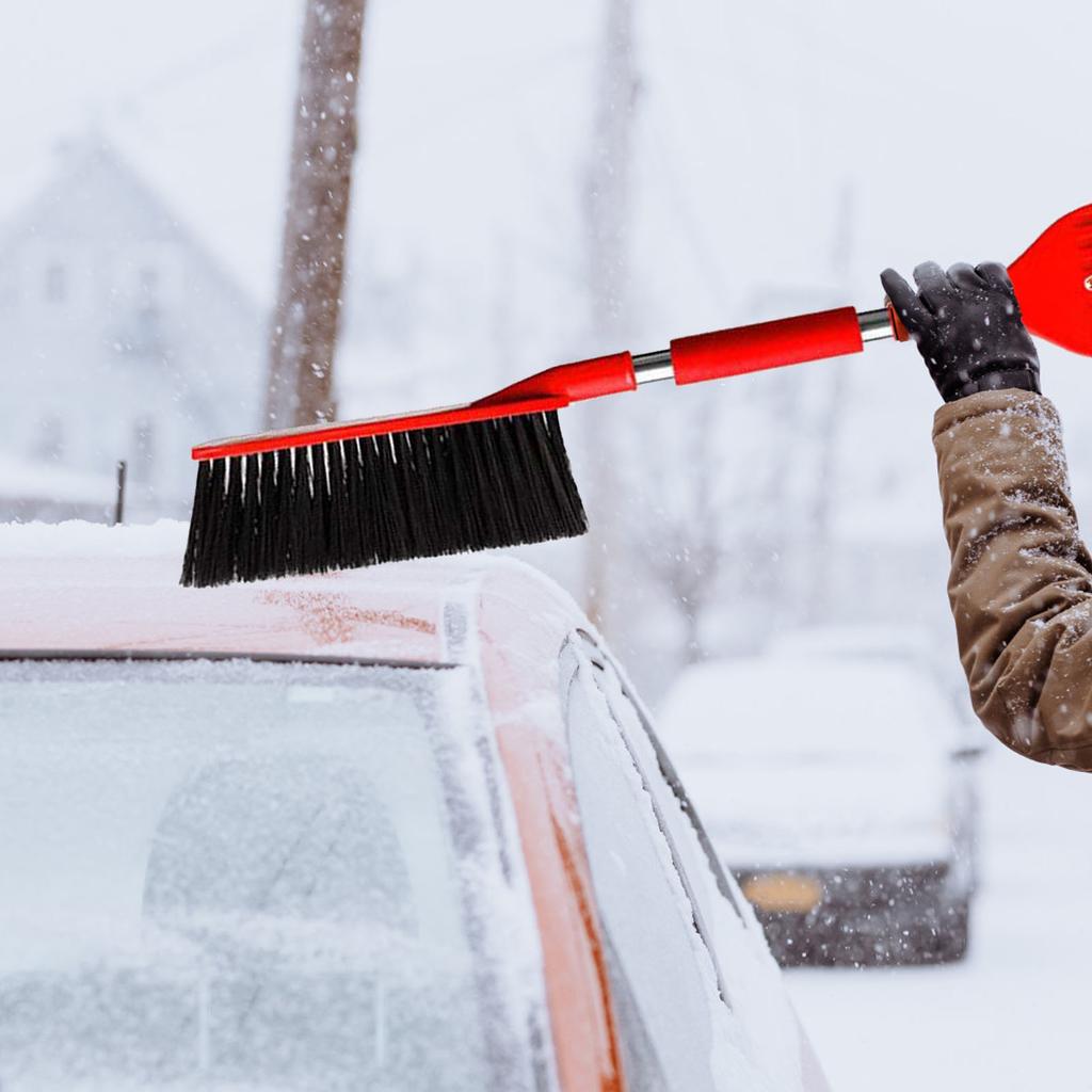 2 in 1 Snow Brush Multifunctional Lightweight   Angle Ice Scraper with Ergonomic Grip for Vehicle