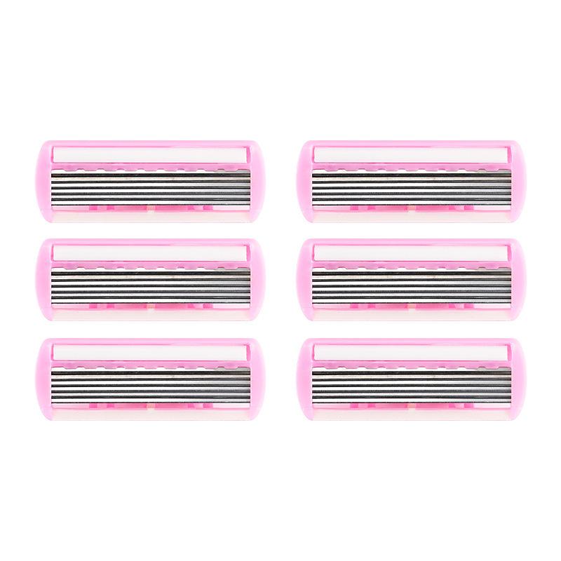 6-Layer Stainless Steel Manual Razor for Men & Women - Cross-Border Face and Hair Shaver