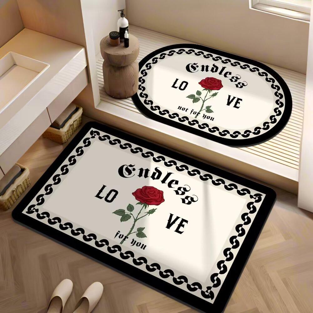 Bathroom Floor Mat Bathroom Non-slip Absorbent Toilet Strong Door Washroom Diatom Mud Quick Drying Mat Carpet Bathroom