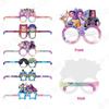 12pcs Pography Props Party Kpop Demon Hunters Glasses Birthday Party Decorations Racing Glasses Masks Children's Birthday