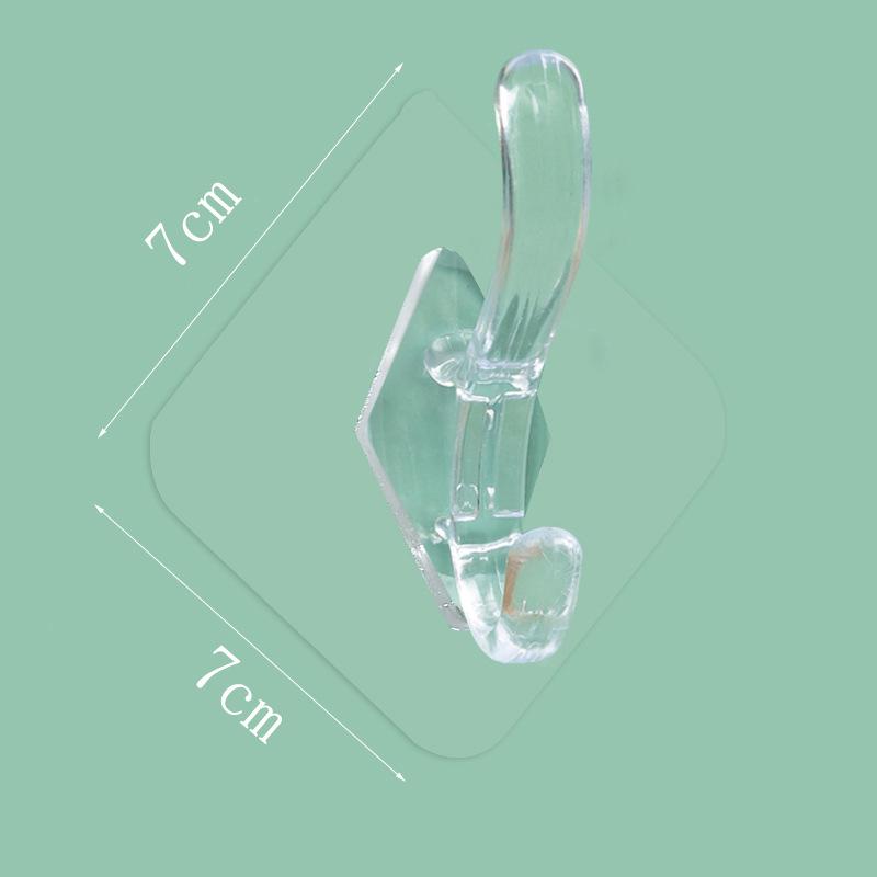 Adhesive Wall Hook for Bathroom & Door - No-Drill Plastic Coat & Clothes Hanger
