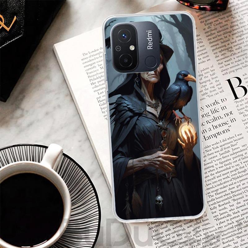 

Halloween Moon Witch Horror Cover For Xiaomi Redmi 13 13C 14C 12 12C 10 10C 9 9C 9T 9A Phone Case 10A 8A 8 7A 7 6A 6 K80 K70 K60 Redmi 10A