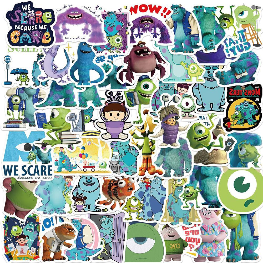 50pcs Funny Moive Monsters Inc Stickers Cute Cartoon Decals Decoration Stationery Notebook Phone Graffiti Sticker Packing
