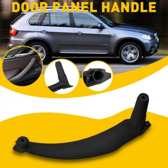For BMW 07-13 E70 SAV X5 or Front Interior Right Door Rear Handle Panel Black