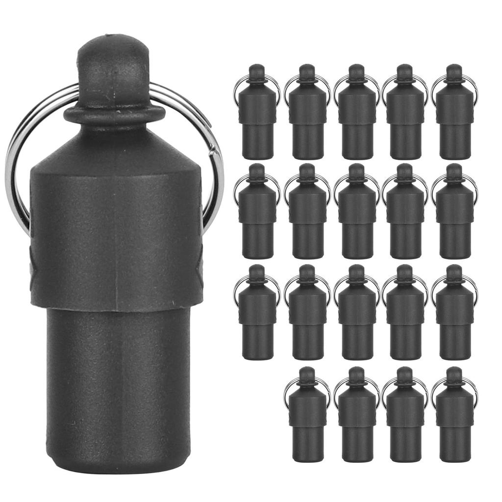 20pcs AntiLost Pet    Dog Cat ID Name Address Label Storage Barrel Tube Collar Pendant(Red )