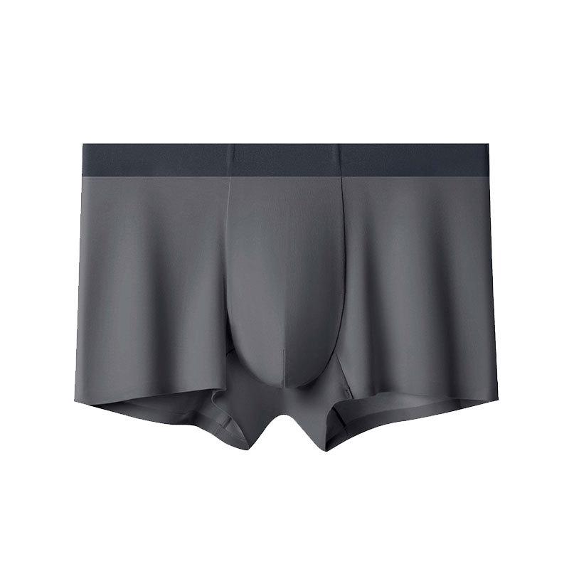 Men's 7A Combed Cotton Boxer Briefs - Antibacterial, Seamless, Breathable, Loose Fit, Plus Size.