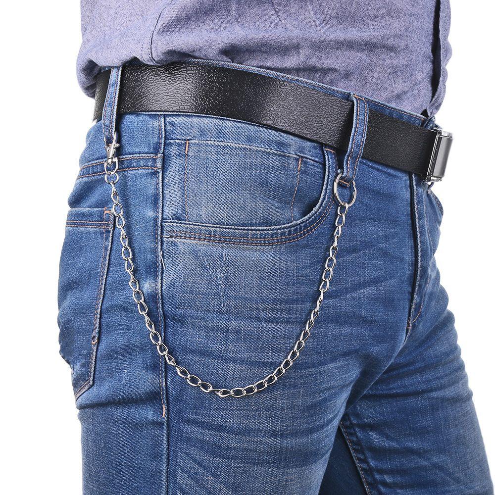 Fashion Rock Punk Pants KeyChain Key Chains Clip Hip Hop Jewelry Wallet Chain Belt