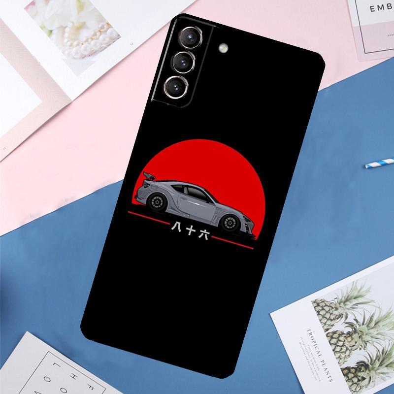 Japan JDM Car Case For Samsung Galaxy S24 Ultra S21 S22 S23 S25 Ultra S9 S10 Plus S20 FE S25 FE Back Cover