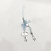 Unique Butterfly Beaded Mobile Phone Pendant Lanyard Embellishment Keychain Keyring Bag Accessory for Fashion Enthusiast