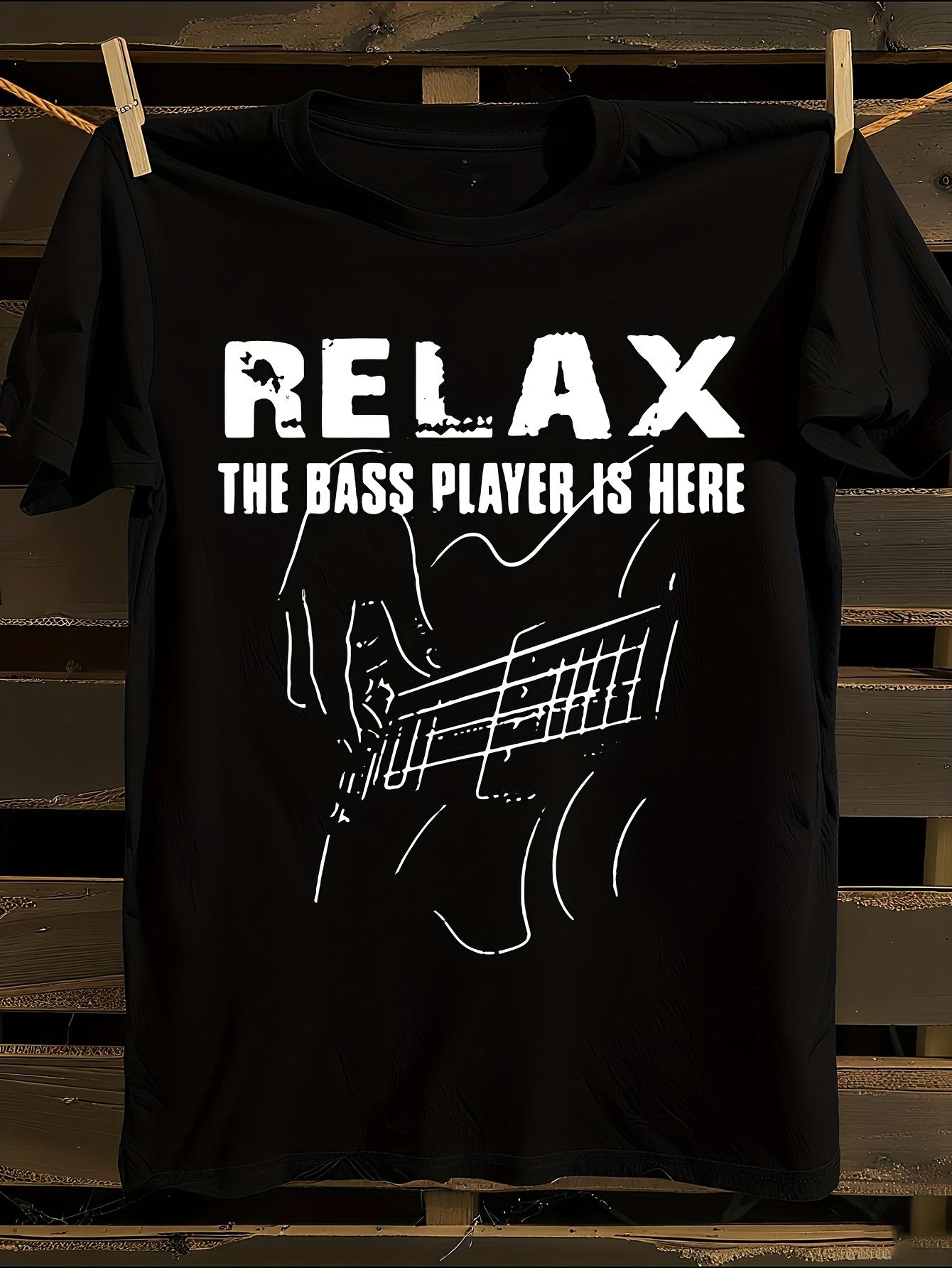 s Bass Guitar Tshirt M
