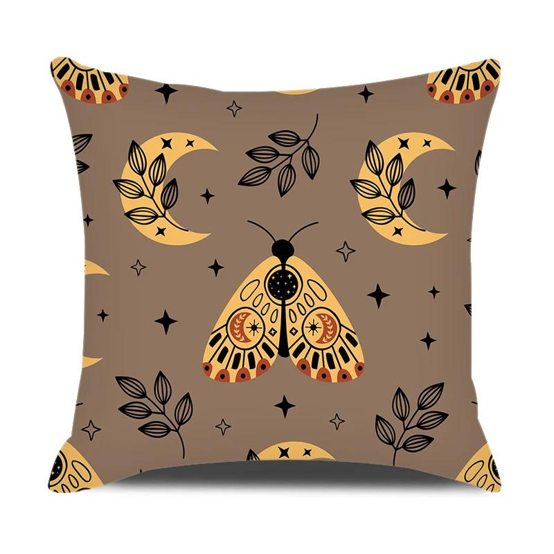 Modern Style Cushion Cover Abstraction Geometric Floral Plant Printed Pillow Cover Home Sofa Chair Decorative Pillowcase 45*45cm