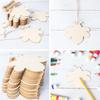 10pcs Honeybee Wooden Bee Shape Wood with Twines Art Unfinished Ornaments for Christmas Wedding Birthday Party Thanksgiving Day