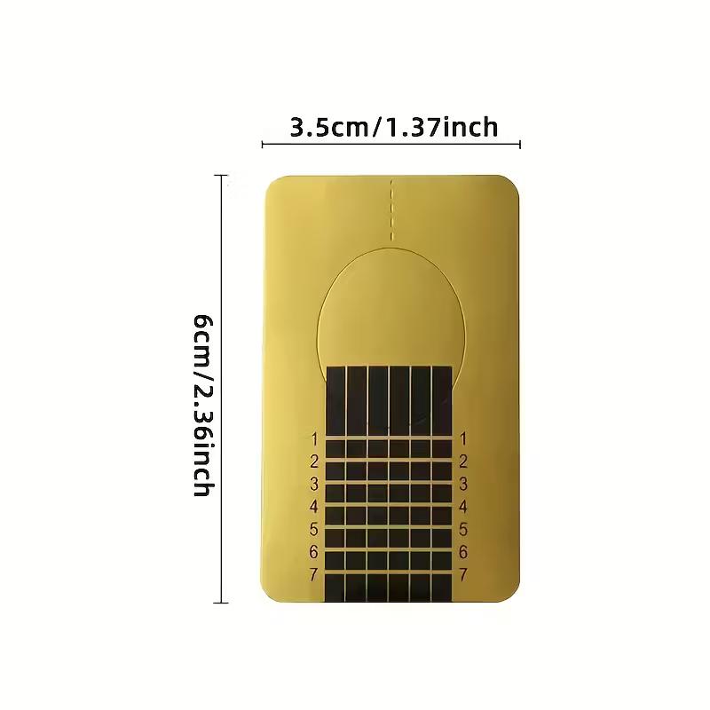 Nail art paper tray rectangular light therapy crystal nail extension golden finger tray nail glue finger tray