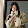 Imitation lamb wool cotton coat women's winter new deerskin fleece fur fur top loose thickened cotton coat
