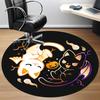 1pc Halloween Cats Office Round Area Rug, Under Office Chairs Bedroom Living Room Home Decor, Room Deco, Available in Various Sizes