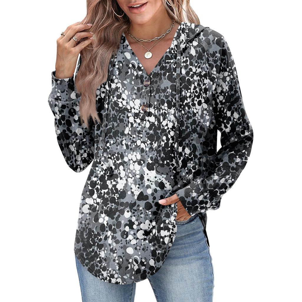 Women's Fashion Women's Lightweight Long Sleeve Pullover With Pockets Preppy Graphic Hoodie