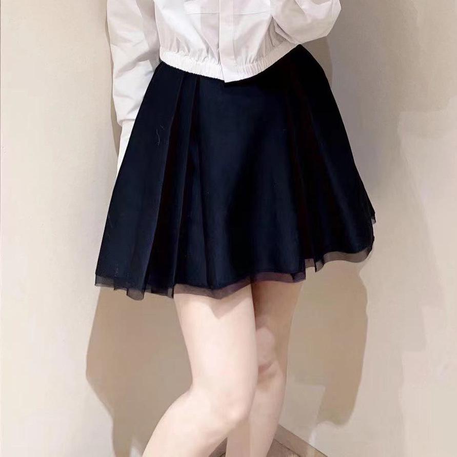 2026 Spring Women s French Luxe White Cropped Shirt with Bow Knot Pleated Design M черной юбки