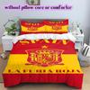 Spain Football Soccer Pattern Bedding,Quilt Set Quilt Cover Pillowcase Home Birthday Gift (1*duvet Cover+2*pillowcase,without Core)