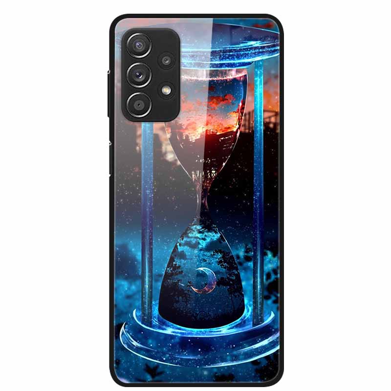 For Samsung A52 5G 4G Cases A52s 5G Tempered Glass Hard Back Cases For Samsung Galaxy A52 5G Phone Covers Funda A 52s 2022 A528B