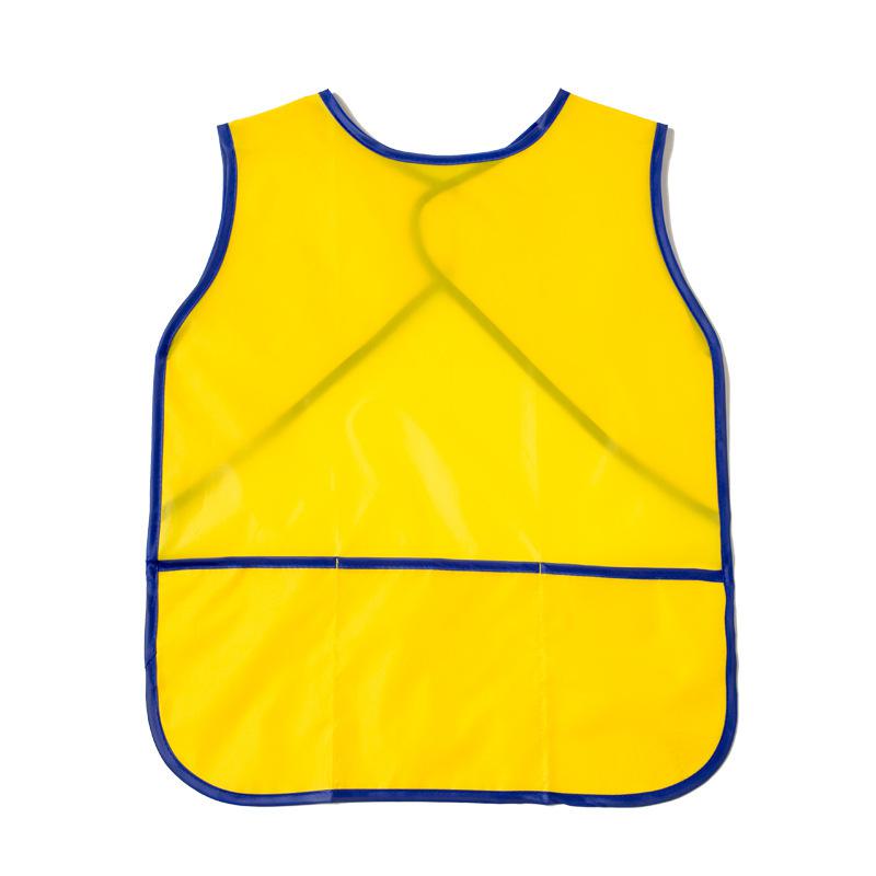 Tablier d'art à manches longues pour enfants avec poche et housse de protection pour aquarelle