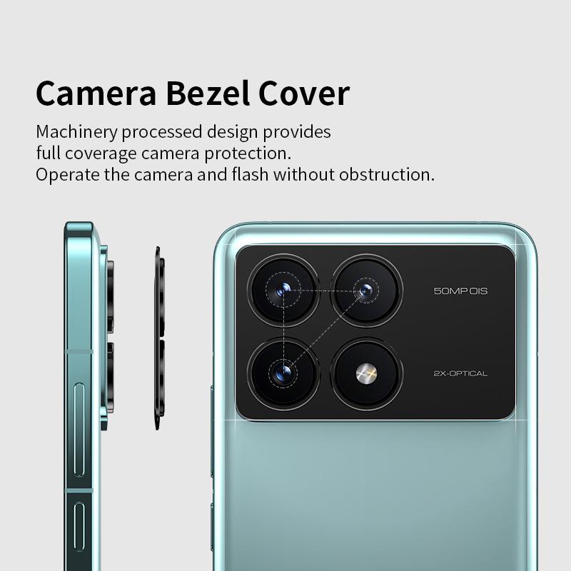 For Xiaomi Redmi K70 K70E Ultra Luxury Camera Circle Metal Lens Glass Anti-scrached Case Cover Protection Ring Guard Protector