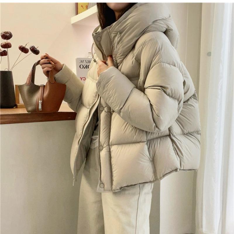 Puff Cloud Down Jacket Women's Short Skinny Turtle Back Bread Jacket Thickened Cotton Jacket