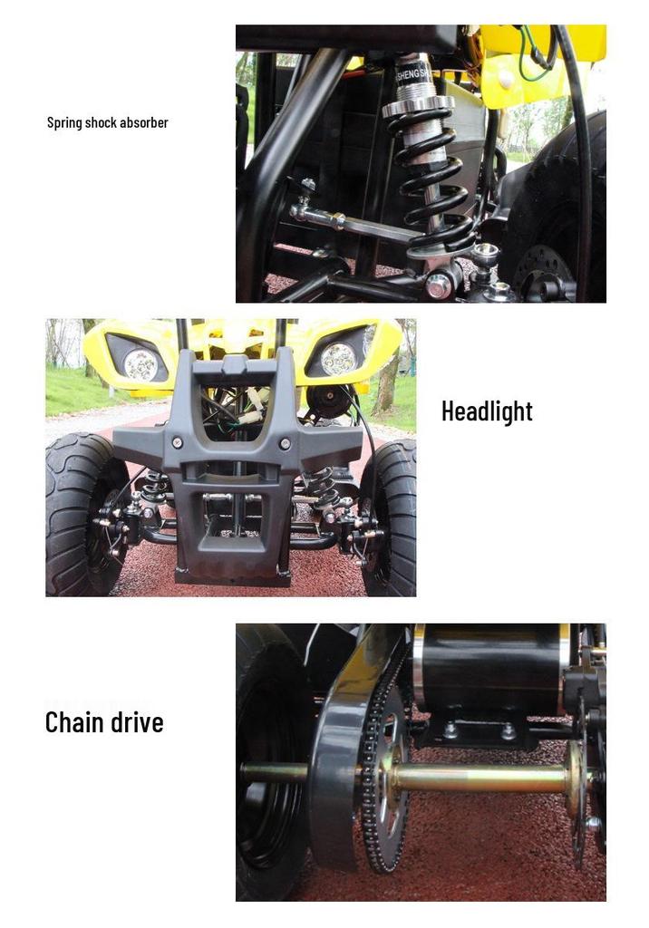 Children's Electric Off-road ATV with Three-Speed Transmission, 500W Motor