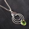 Peridot Pendant Gemstone Jewelry, 925 Solid Sterling Silver Pendant, Handmade Jewelry  Pendant, Gift For Him