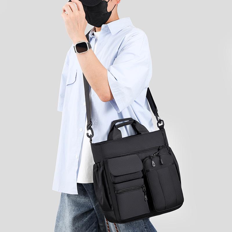 Men's Large Capacity Multi-Layer Travel Crossbody Bag - Casual Shoulder & Handbag for Business and Commuting