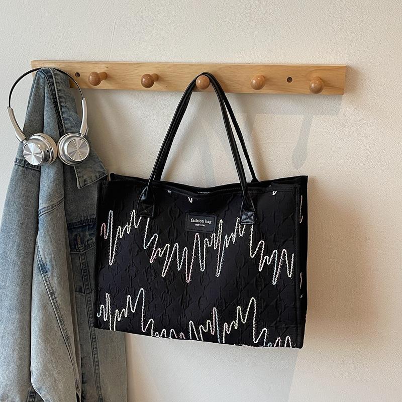 

Bag women s large-capacity new women s bag shoulder commuter bag women s texture casual portable tote bag