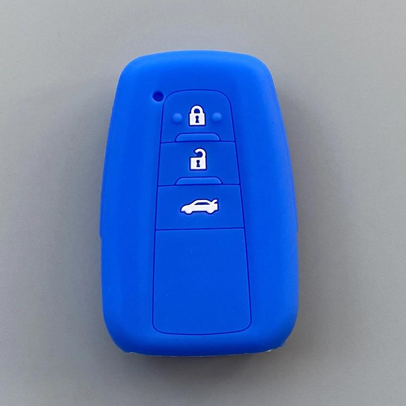 Silicone Car Key Case Cover For Toyota Corolla Prius Camry V70 C-Hr Rav4 Hybrid Highlander Altis Land Cruiser Prado 150 Avalon