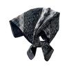 1116 Korean version of the new cotton and linen small square scarf women travel pastoral style photo small headscarf seaside versatile sunscreen scarf