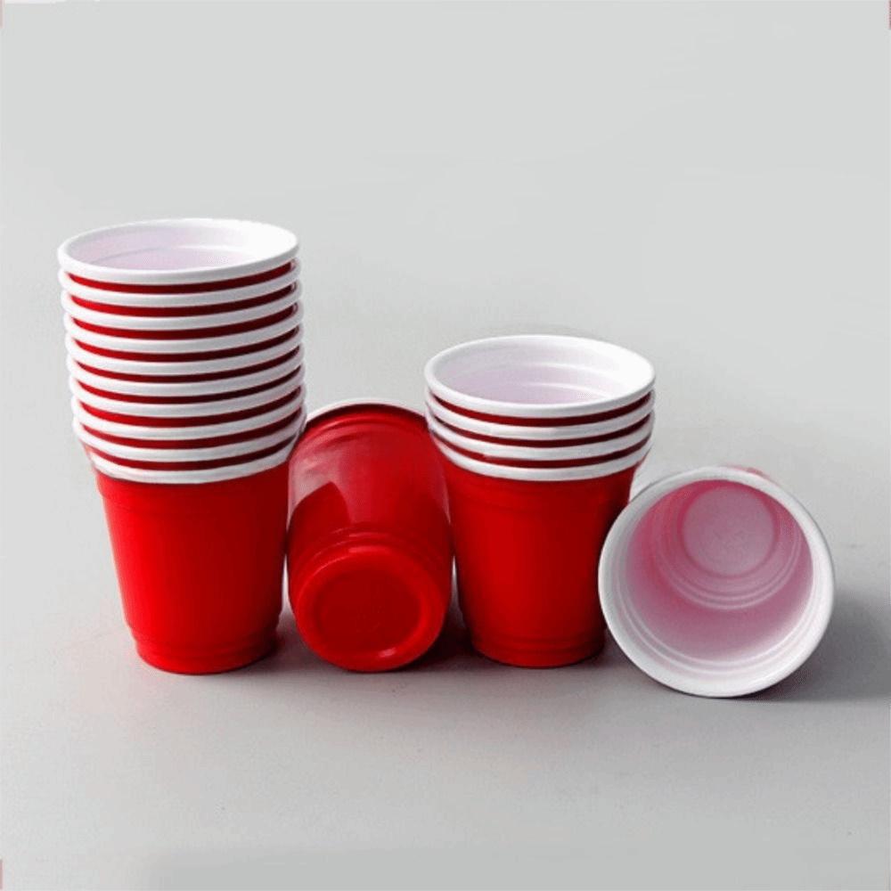 50PCS Red Disposable Cup 59ml/2oz Disposable Tableware High Quality Mini Wine Cup  Party