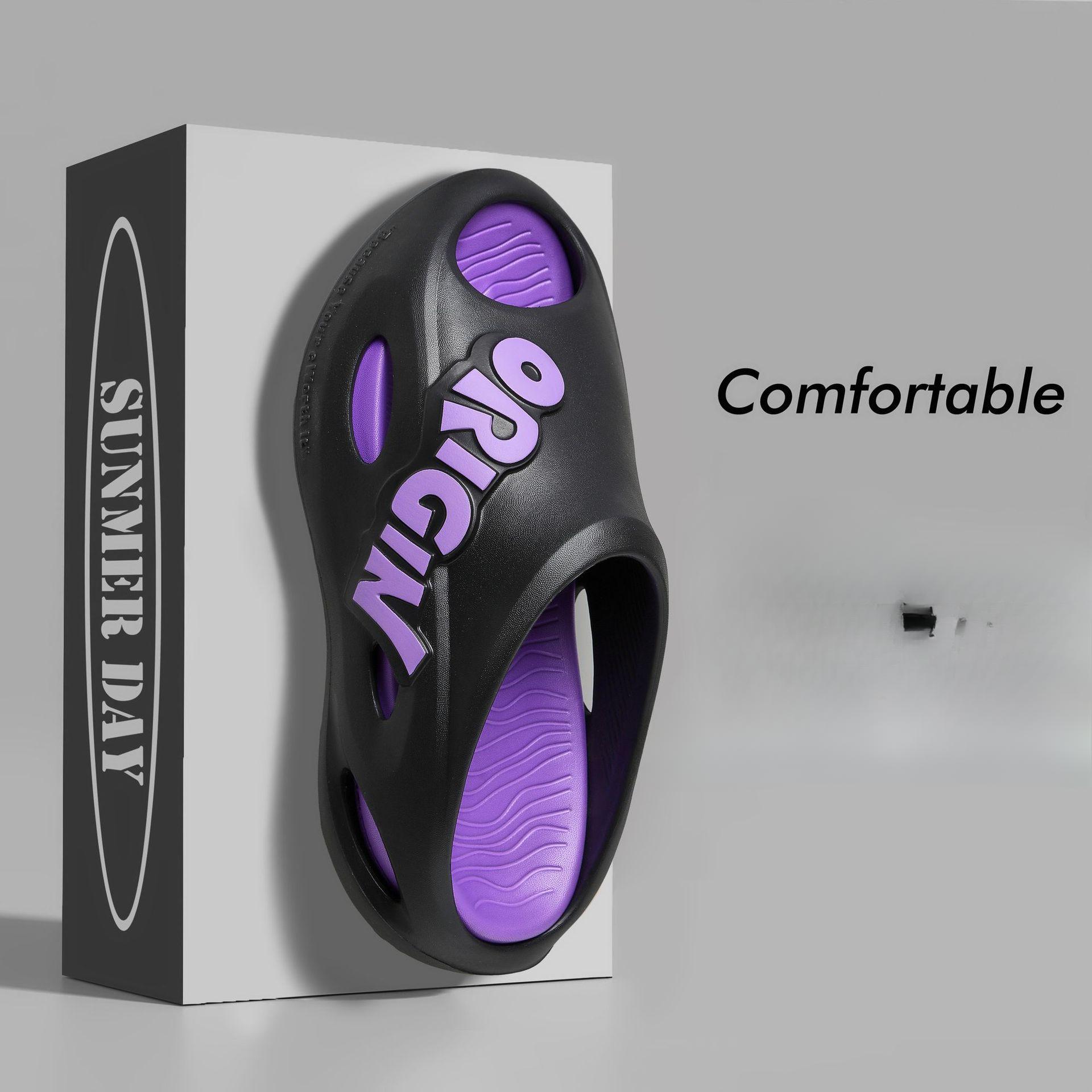 

Новая летняя верхняя одежда для мужчин, модная и трендовая, на толстой подошве, спортивная, пляжная, повседневная, для активного отдыха и нескользящая 44-45 фиолетовый