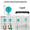 Pegboard Wall Organizer with Hooks - No-Drill Storage Rack for Entryway or Study Room.