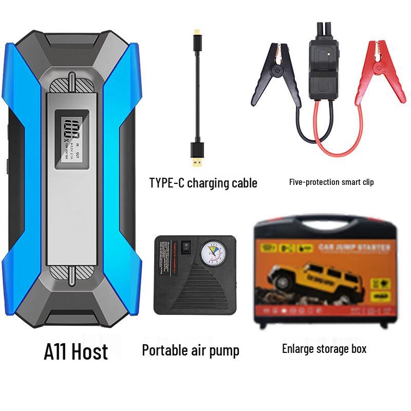 OLOMM A11-2000A Portable Car Jump Starter & Air Pump Kit Standard