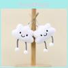 White Cloud Cute Keychain Cartoon Girl Backpack Decorative Pendant Doll Gift