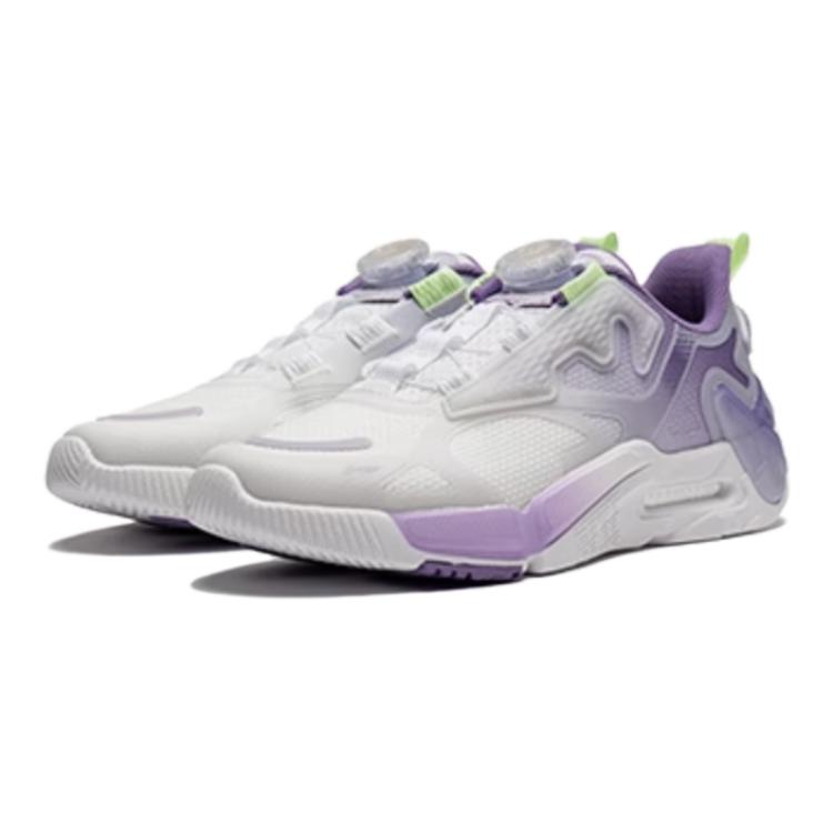 Li Ning Kids Sports Lifestyle Series Comfortable Durable Non-Slip Low-Top Casual Shoes Kids Casual Shoes Purple YKCU010-6