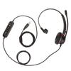 USB Business Headset ENC Noise Cancelling Single Sided Wired PC Headphone with Speaker Volume