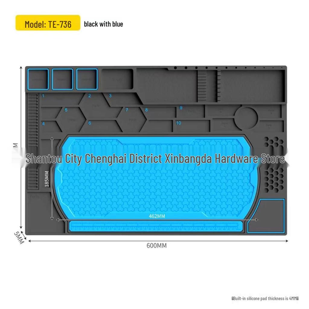 High-Temperature Resistant Magnetic Silicone Repair Pad for Phones